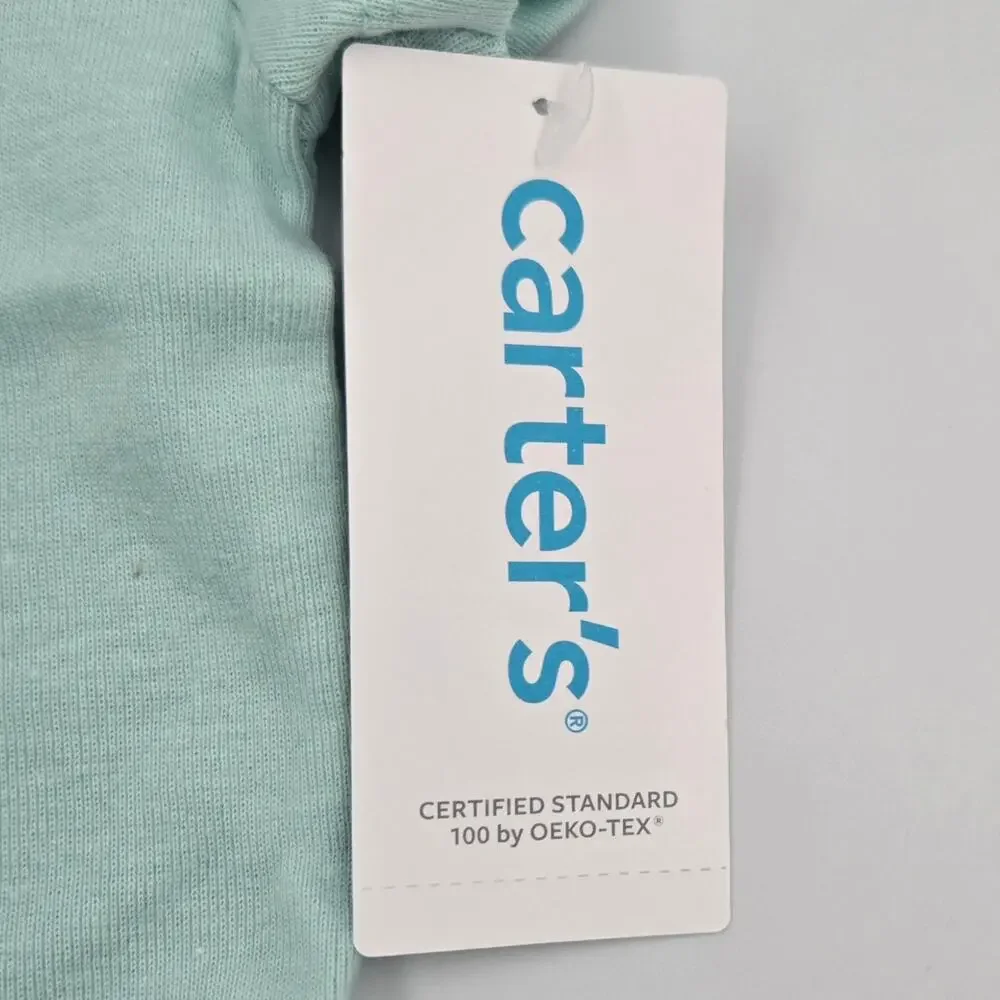 Carter's 6 Month One Piece Bodysuit United by Kindness Light Blue-Green